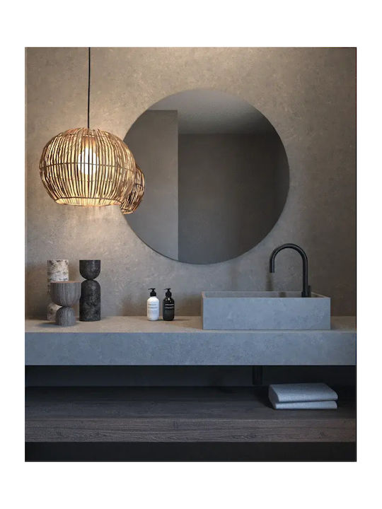 Στρογγυλός Καθρέπτης Μπάνιου 110x110cm