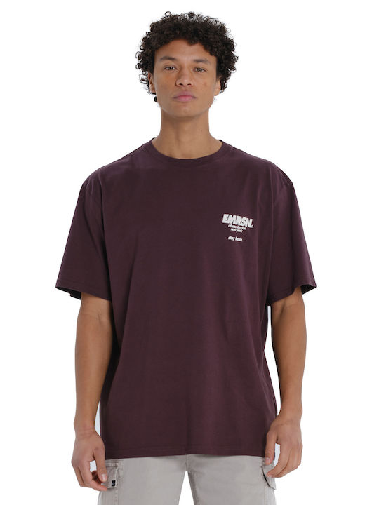 T-shirt Μπορντό