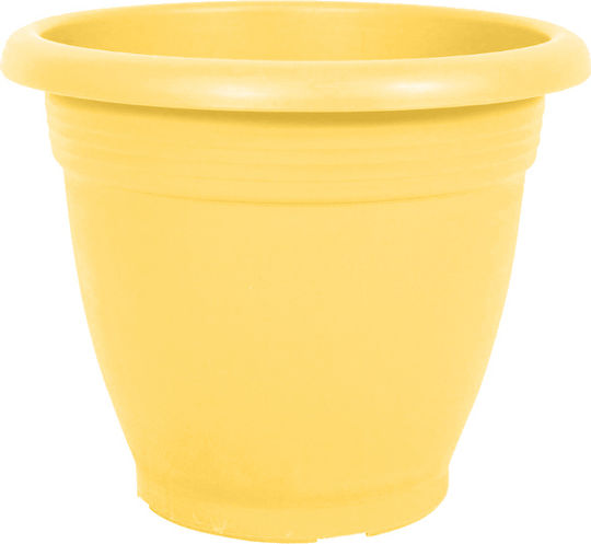 Sic Plast Plastic Yellow Flower Pot 30x30x24cm