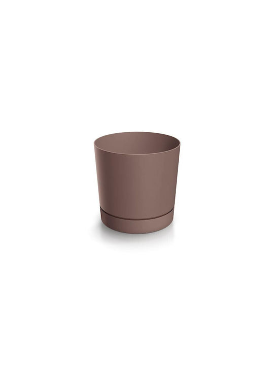 Next Plastic Brown Flower Pot 10.8x10.8x10.9cm