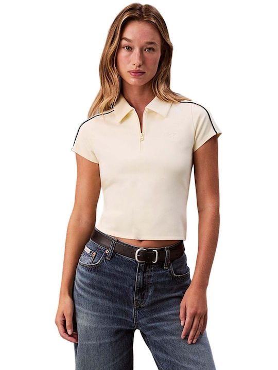 Calvin Klein Milano Polo Gelbe Damenbluse Calvin Klein Milano Polo Gelbe Damenbluse