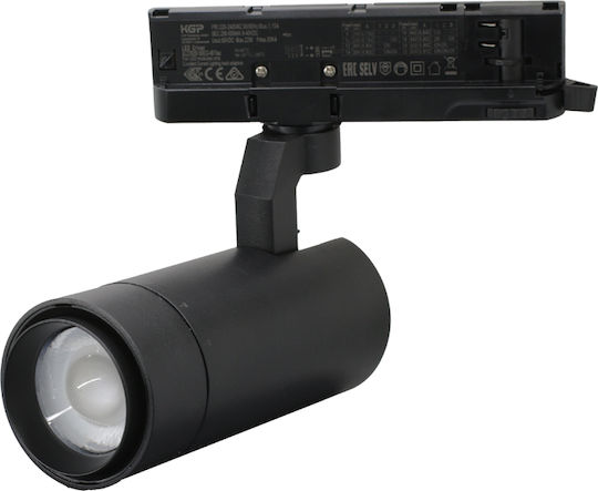 Adeleq LED Φυσικό Λευκό Σποτ σε Μαύρο Χρώμα