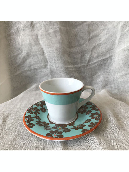 Kremmydas Kremmydas Kaffee Tassen aus Porzellan Blau 6 Stück
