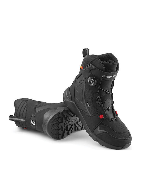 Forma ADV Kite Dry Ανδρικά Μποτάκια Motocross Δερμάτινα Drytex Black/Black