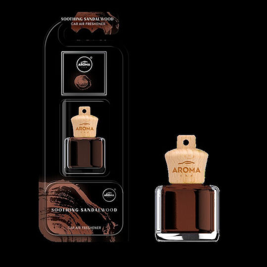 Αρωματικο Αυτοκινητου Χωρου Κρεμαστο Perfume Soothing Sandalwood Wood 7ml Aroma Car Agroequip