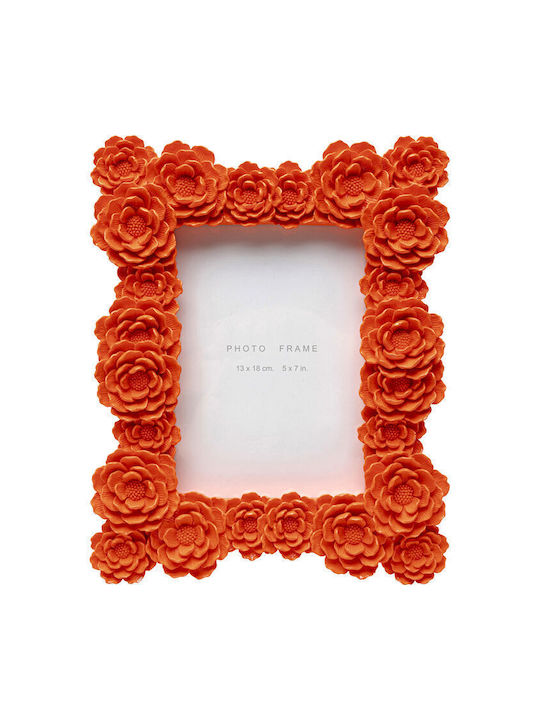 Kare Design Kunststoff Fotorahmen mit Orange Rahmen
