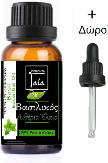 Gaia Products Ulei Esențial Bio Busuioc Cu Picurator 50ml