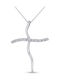 Ortaxidis White Gold Cross 14K with Chain