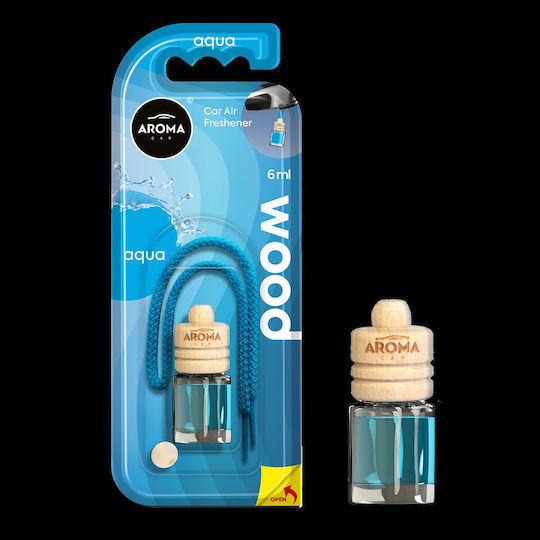Αρωματικο Αυτοκινητου Χωρου Κρεμαστο Aqua Wood 6ml Aroma Car Agroequip