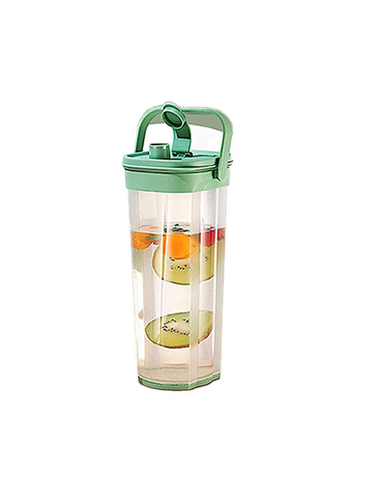 Water Bottle Stopper Plastic With Screw Lid Green
