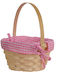 Kaemingk Aufbewahrungskorb Bamboo Rosa 10x19cm
