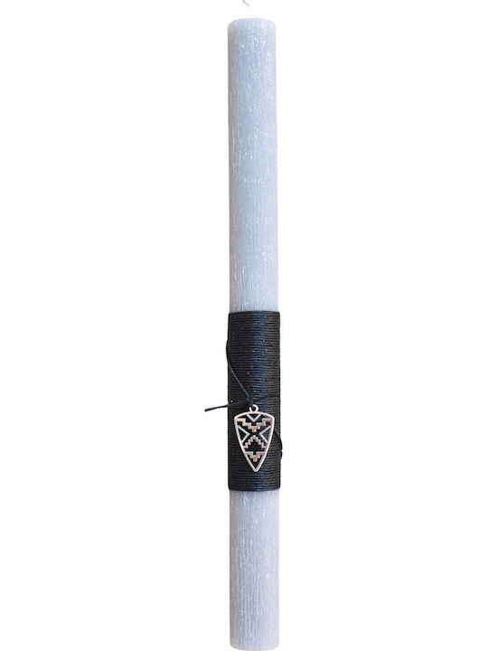 Easter Candle Round Scented And Handmade Gray