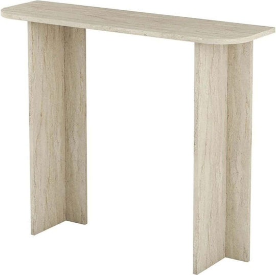 Modena Wooden Console Travertine Beige L105xW30xH85cm