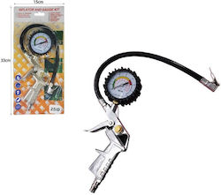Tyre Inflator Pistol Pressure Gauge Inflator Gauge Kit
