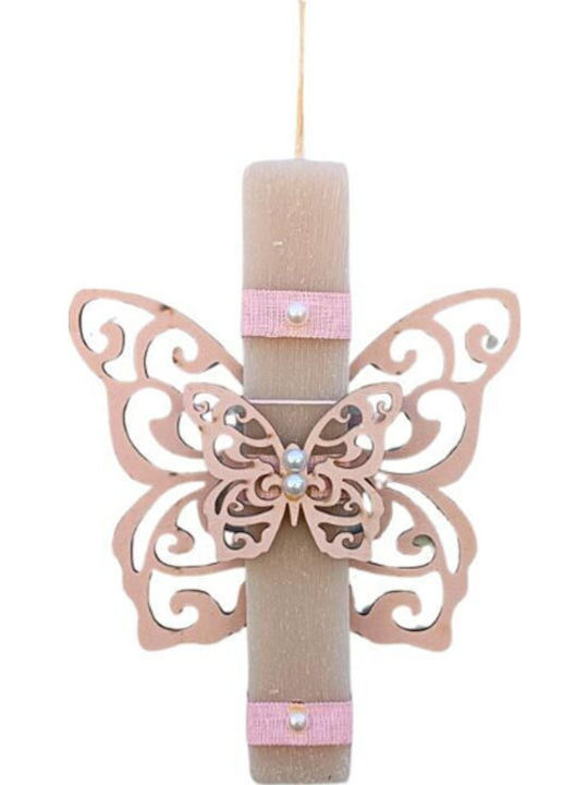 Easter Candle Butterfly Round Scented Handmade with Box