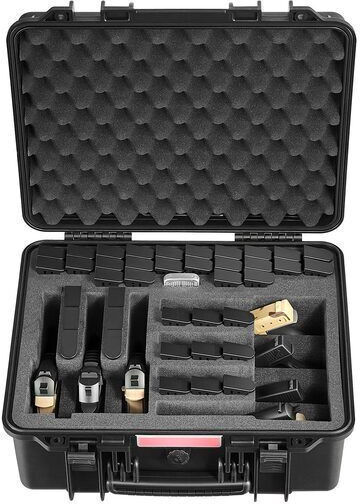 Hard Case 7 Pistols Ammunition 491x434x211 Mm Ip67 Pressure Release Valve