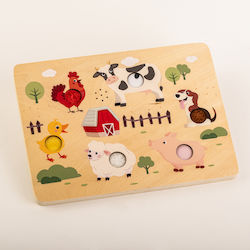 Sensory Farm Animals Puzzle – Sounds & Textures