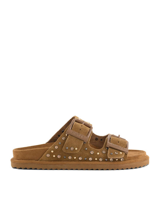 Colors Of California Women's Flat Sandals Brown