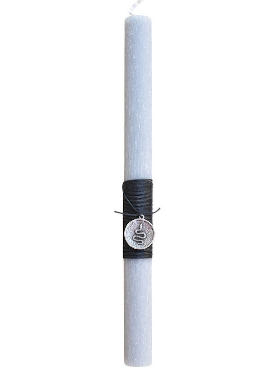 Easter Candle Round Scented and Handmade Gray