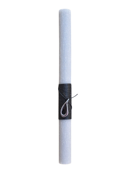 Easter Candle Round Scented And Handmade Gray