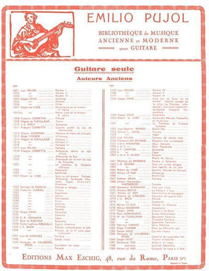 Francisco Guerau Folias Transcription Emilio Pujol Francisco Guerau Folias Transcription Emilio Pujol