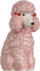 Porzellan Hund 8x12 Aus Rosa