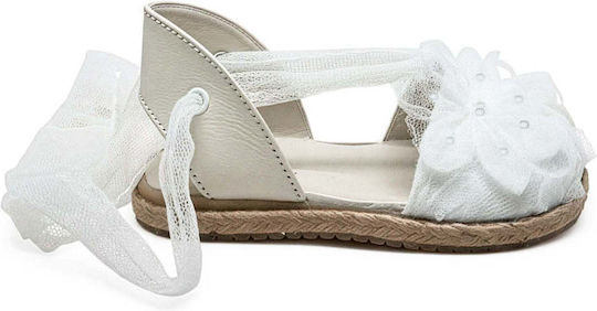 Designer's Cat Christening Leather Espadrilles White 0100L0KO0100038