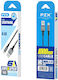 PZX USB-A към Lightning Кабел Черен 1м 1234567895661