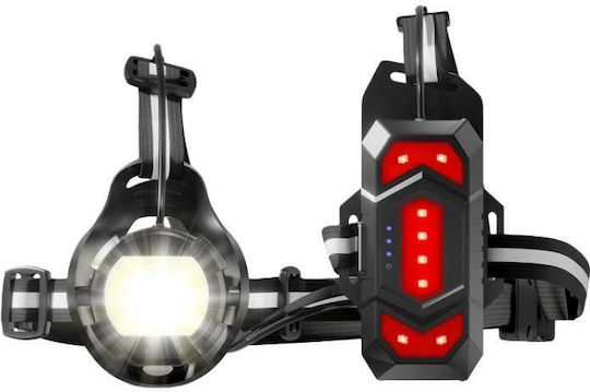 West Biking Yp0701499 Φως Ποδηλασίας Τρεξίματος Προειδοποιητικό Φως Στήθους Υψηλής Φωτεινότητας Μαύρο