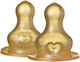 Bibs Baby Bottle Teats Rubber Medium Flow 2 Pieces