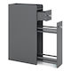Costway Badezimmerschrank 70x40x18cm Graues