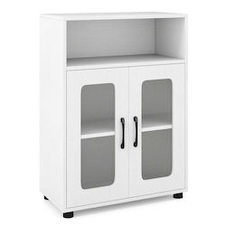 Costway Ντουλάπι Μπάνιου 83x60x30cm Λευκό JV13226WH