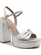 Damen Sandalen Silber