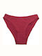 Cotton Women's Briefs Burgundy