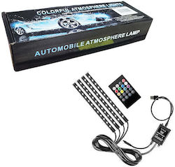 Sistem de Iluminat LED Ascuns pentru Mașină Telecomandă Car Atmosphere Lights Sistem de Iluminat LED Ascuns pentru Mașină Telecomandă Car Atmosphere Lights