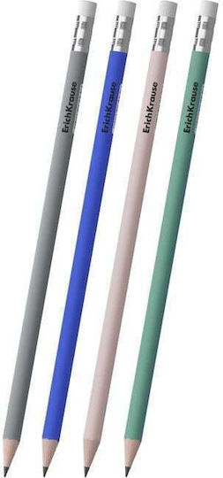 ErichKrause Bleistift HB Mit Radiergummi Marine 65562 Ass