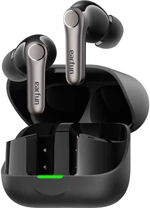 Earfun Air Pro 4+ In-ear Bluetooth Handsfree Ακουστικά με Αντοχή στον Ιδρώτα και Θήκη Φόρτισης Μαύρα