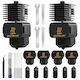 Kit Hotend Bambu Lab A1/A1 Mini Imprimante 3D – 2 Bucăți Cap De Imprimare 0.4 Mm Duze Oțel 0.2 0.4 0.6 Mm Mâneci Silicon Ace Curățare Pensetă