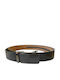 Men's Belt Made of Black Artificial Leather