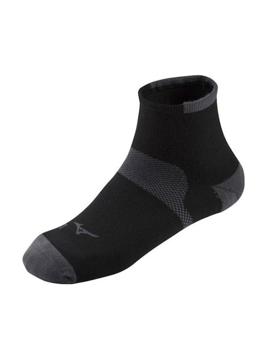 Mizuno Race Mid Running Κάλτσες Μαύρες 1 Ζεύγος