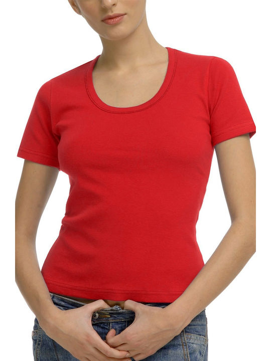 Helios Short Sleeve Red Women's Tank Top