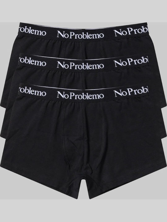No Problemo Men's Boxers Black 3Pack