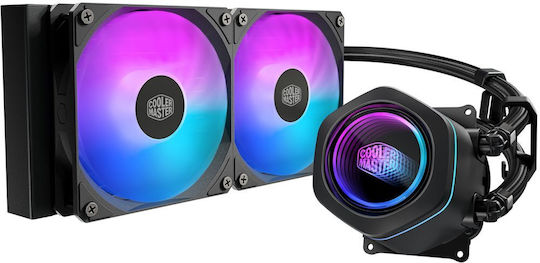 CoolerMaster MasterLiq Core Nex360 ARGB Water Cooling System AIO CPU with 2 Fans 120mm