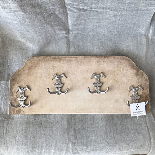Wooden Wall Hanger 8 Hooks 44.5x19x2cm Wooden Wall Hanger 8 Hooks 44.5x19x2cm