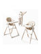 Little Mom Foldable Baby Highchair White