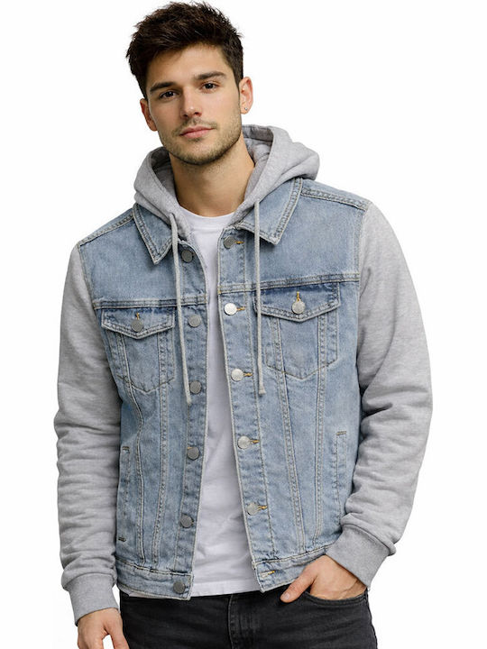 Leeyo Jeans Ζακέτα Μπλε
