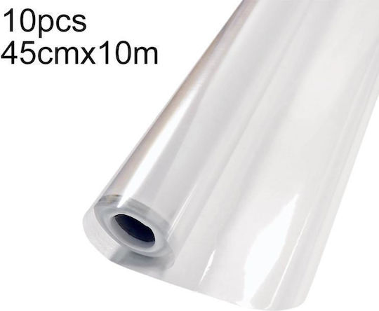 10 Stück Verpackung Transparente Schutzfolie Wand Ohne Rückstände Statik Elektrischer Strom Breite 45cm x 10m