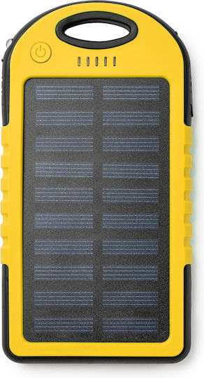 DROIDE Solar Power Bank 4000mAh with USB-A Port Yellow
