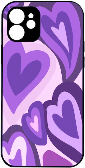 Purple Hearts Design 1 Motorola Edge 50 Fusion 5g
