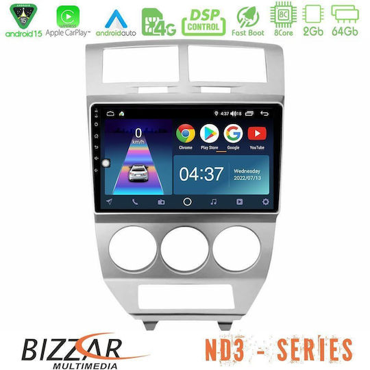 Bizzar Ηχοσύστημα Αυτοκινήτου Dodge Caliber 2006-2011 (Bluetooth/USB/WiFi/GPS/Apple-Carplay/Android-Auto) με Οθόνη Αφής 10"